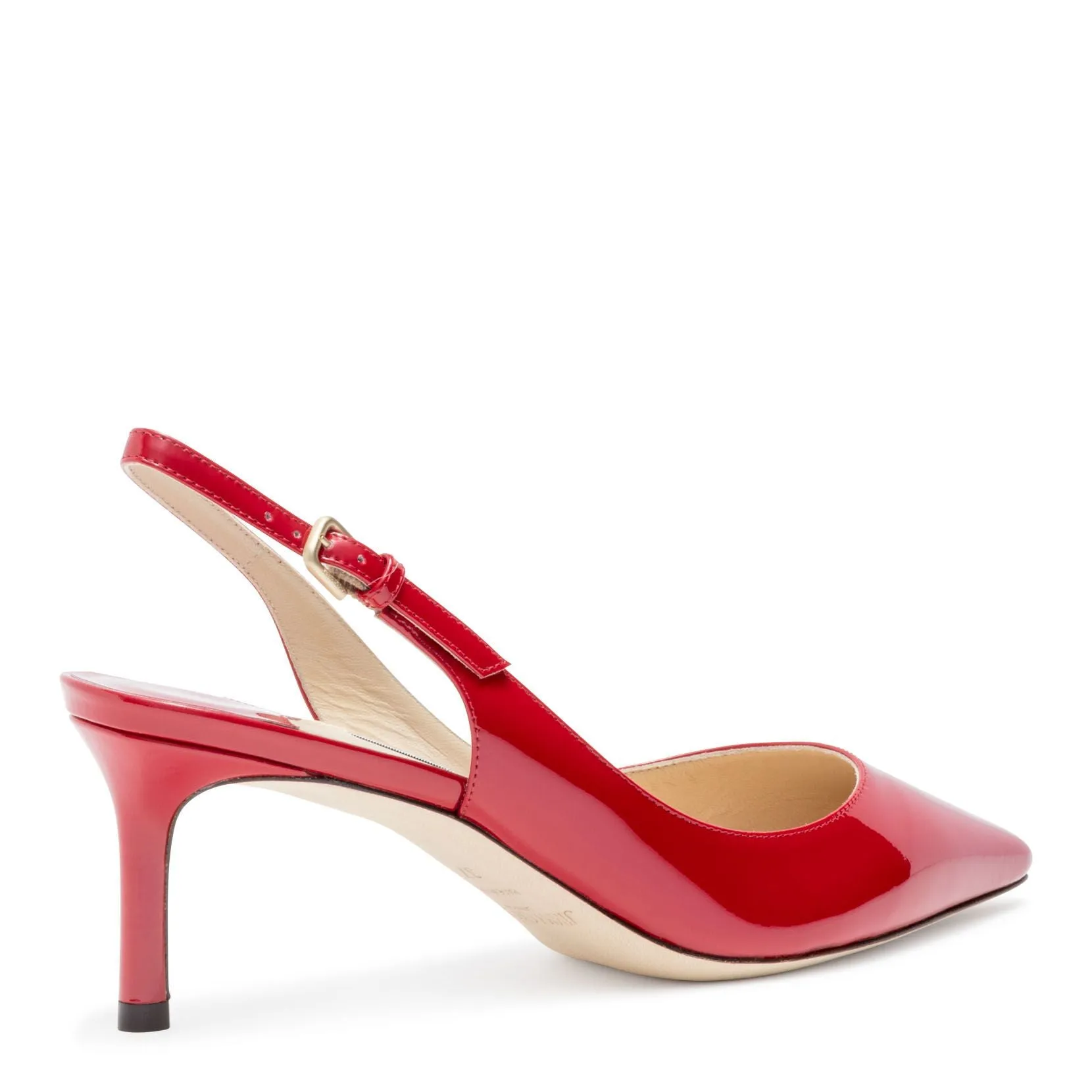 Erin 60 Red Patent Slingback Pumps