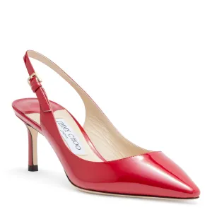 Erin 60 Red Patent Slingback Pumps