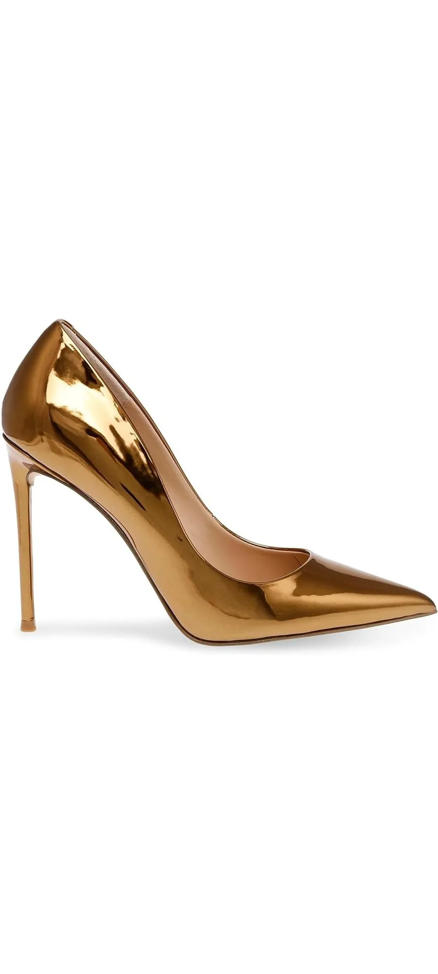Expert advice Pumps Stiletto Steve Metallic Exclusive access Fashion Toe Pointed Vala Heeled Bronze High Madden