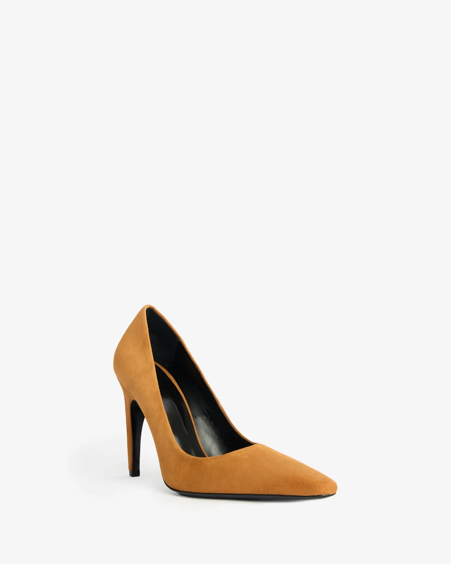 Fame Pump in Tan Suede Leather