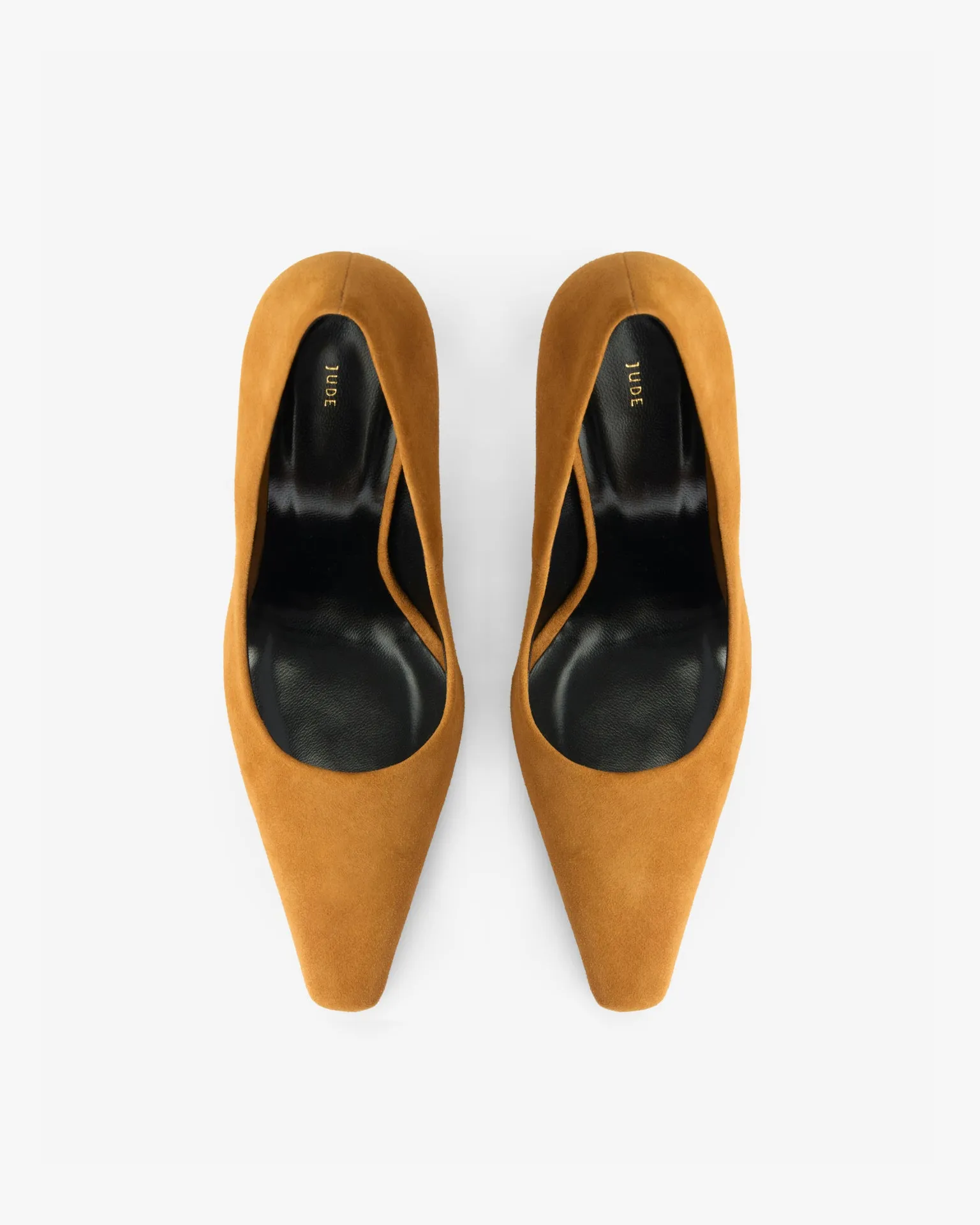 Fame Pump in Tan Suede Leather