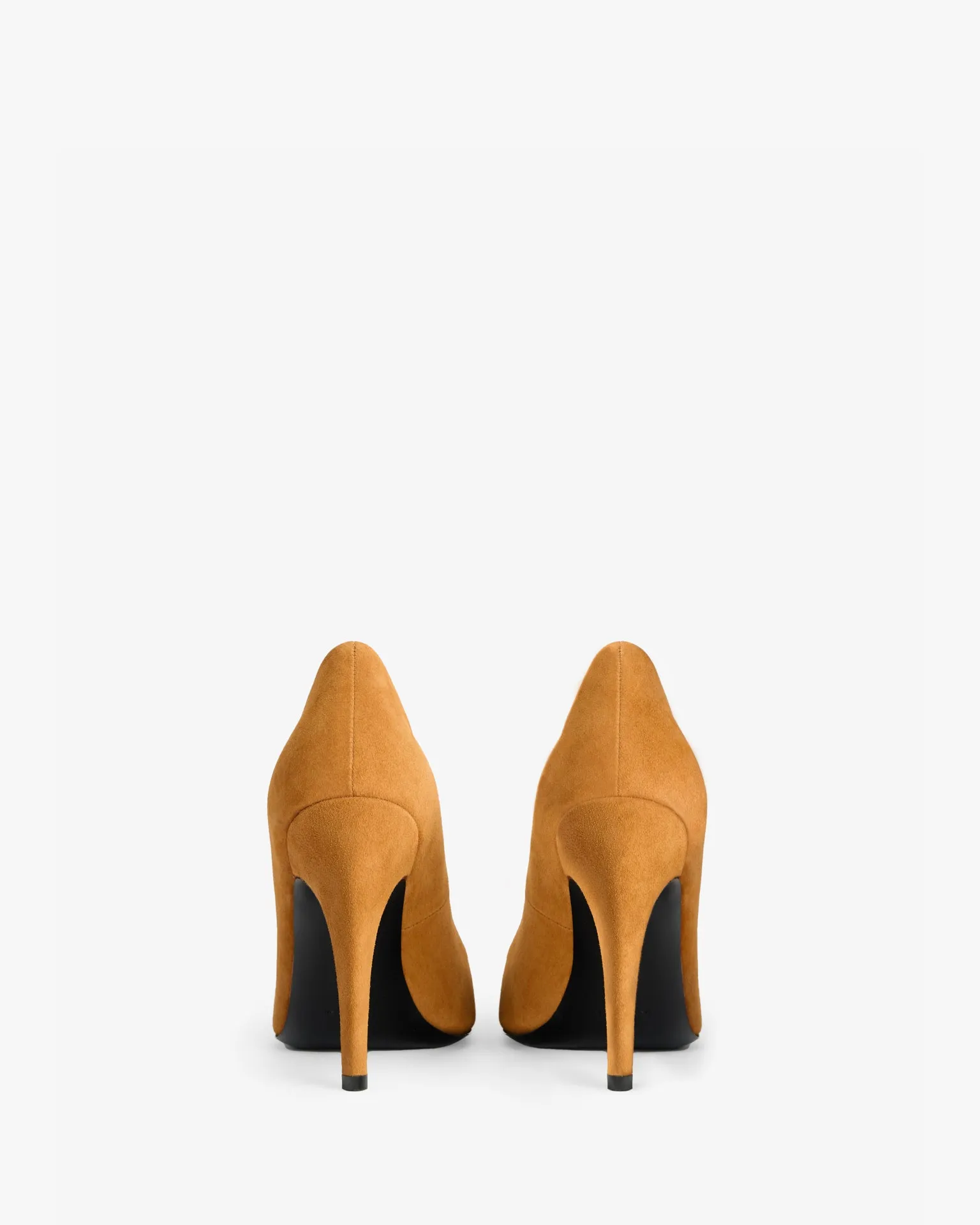 Fame Pump in Tan Suede Leather