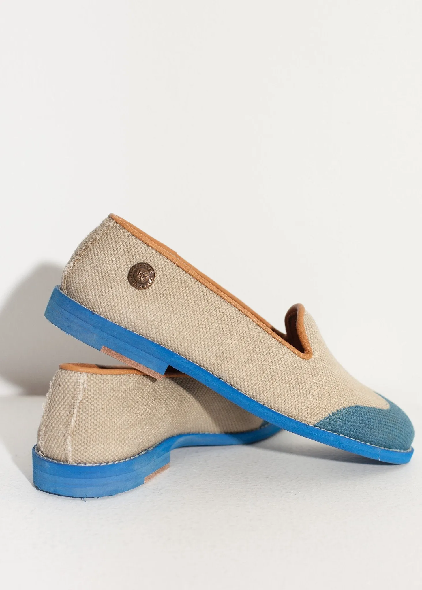 Fashion-forward in Wingtip Loafer Express delivery Blue