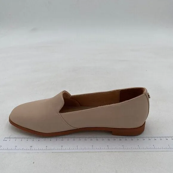 FOWT Nude Closed Almond Toe Pumps Loafer Flats Slip On Party Dress Office Shoes