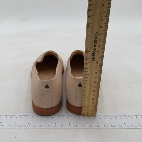 FOWT Nude Closed Almond Toe Pumps Loafer Flats Slip On Party Dress Office Shoes