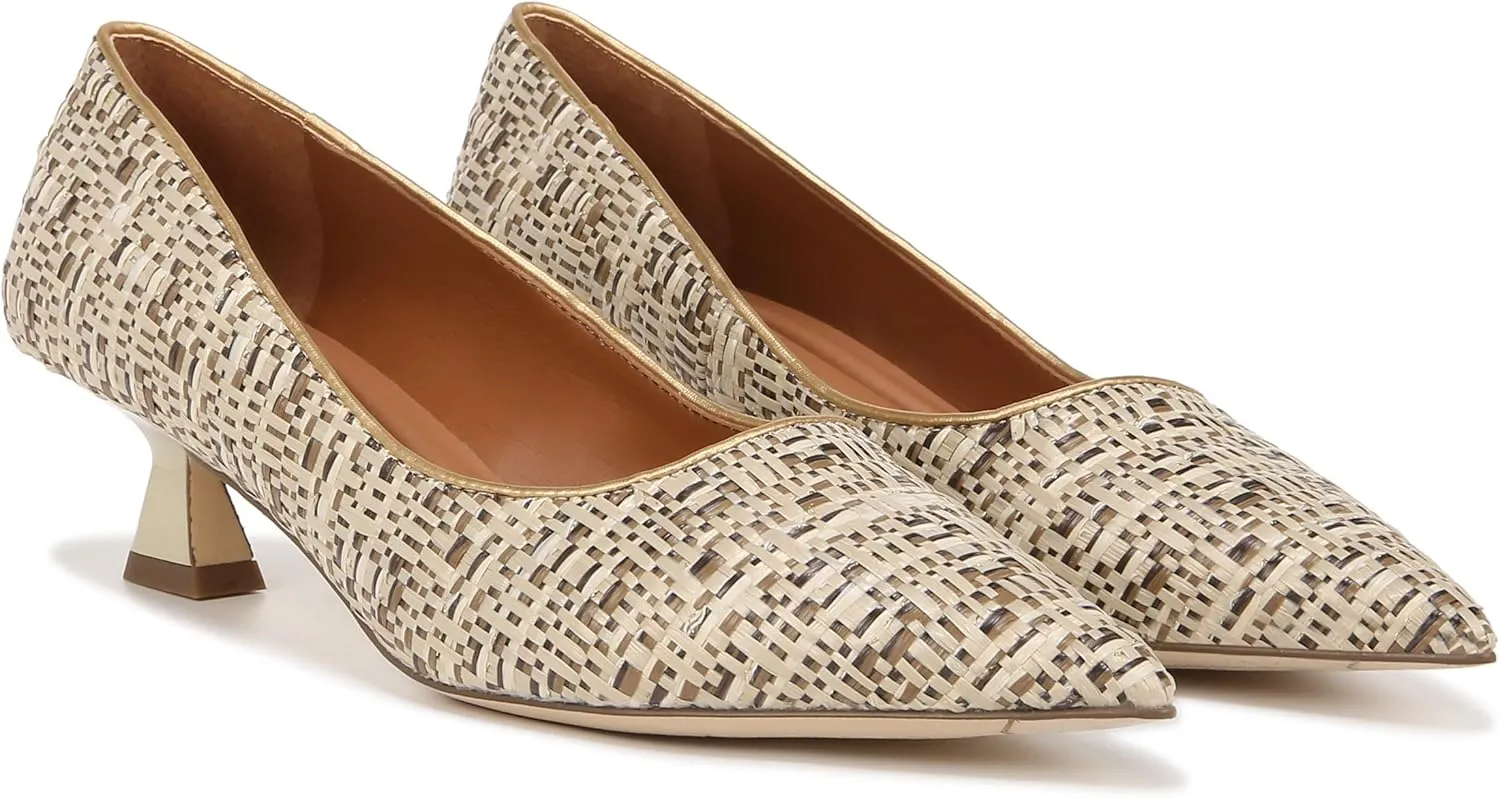 Franco Sarto Women's Diva Pointed Toe Kitten Heel Pump