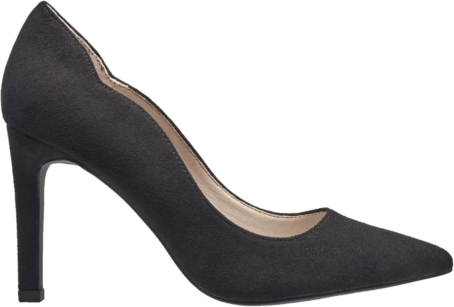 French Connection Scallop Women's Pumps - Pointed Toe Heels for Women with Cushioned Sole