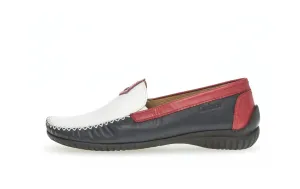GABOR - 46.090.68 FLAT LOAFER - NAVY/RED/WHITE