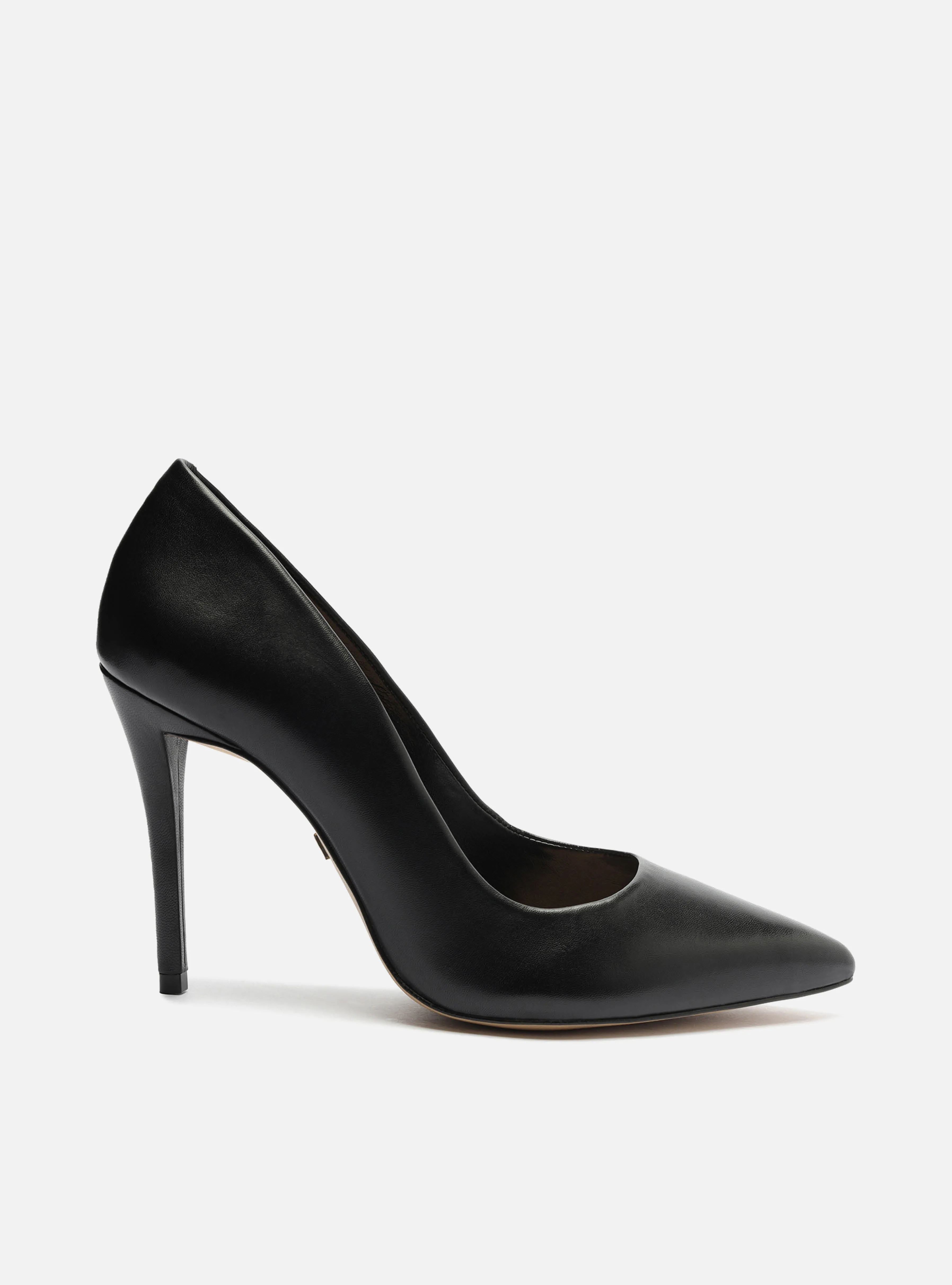 Gabriella High Stiletto Pump | Black Leather