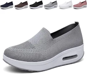 GEOBY Women's Orthopedic Sneakers, Slip-On Light Air Cushion Orthopedic Sneakers, Women Casual Walking Sneaker Orthopedic Arch Diabetes Support 2023