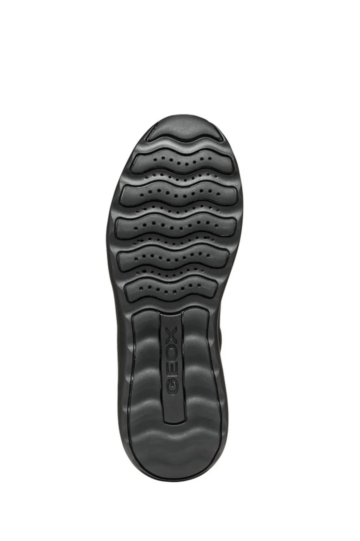 Geox Erkek Siyah U Xtors D -Mesh   Suede Bağcıklı Deri Sneaker