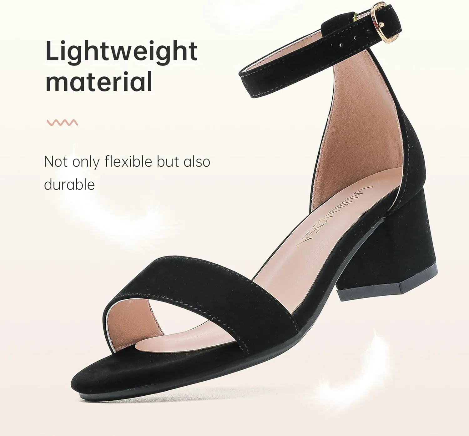 Girls High Heels Sandal for Girls Open Toe Ankle Buckle Strap Dress Shoes for Little Big Kids in Wedding Party Block Chunky Pump Sandals