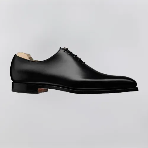 Handmade Black Leather Formal Dress Shoes for Men, Men Oxford Shoes