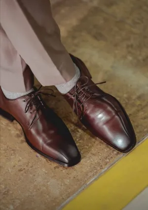 Handmade Brown Oxford Shoes for Men - Lace-Up Formal Footwear