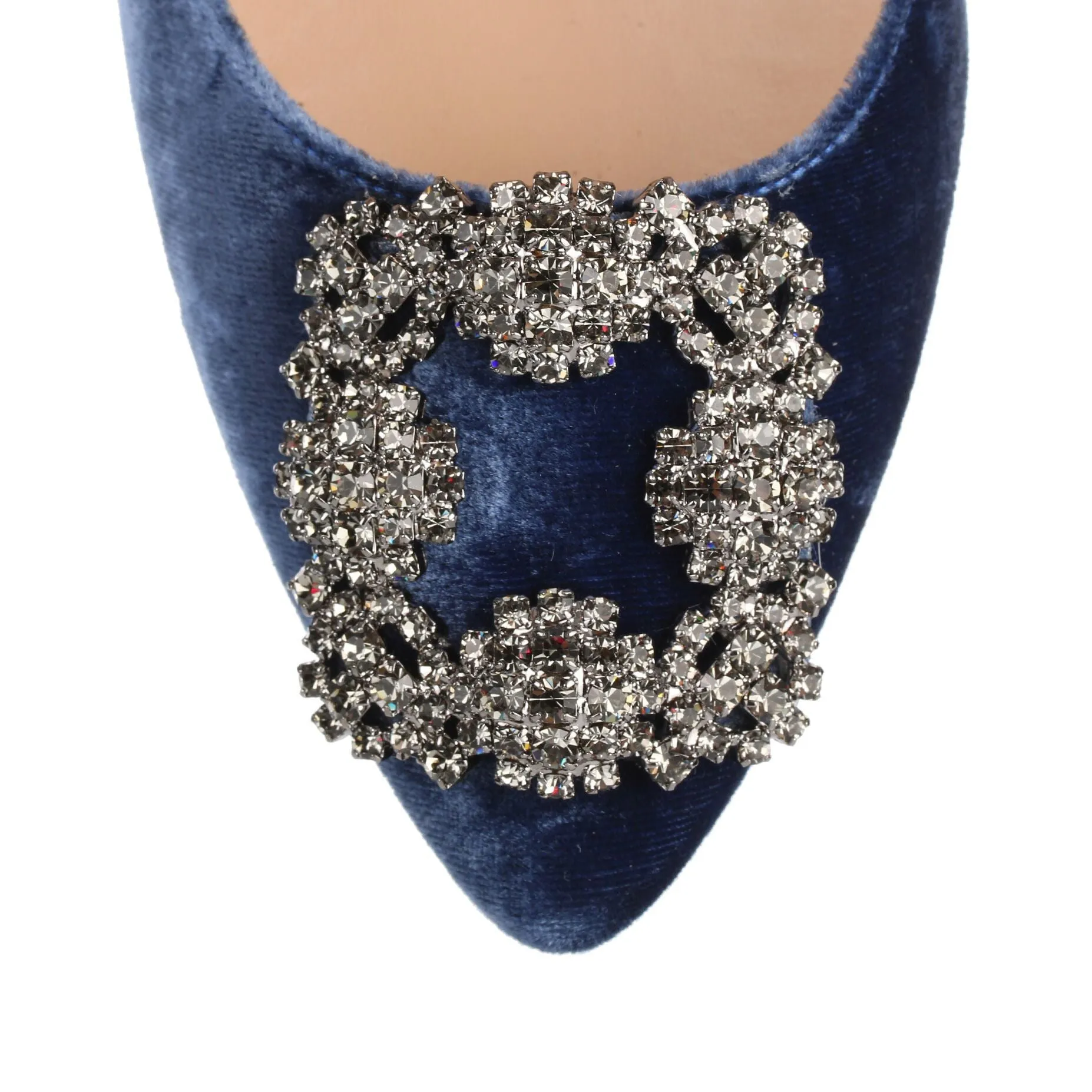 Hangisi 105 blue velvet pump