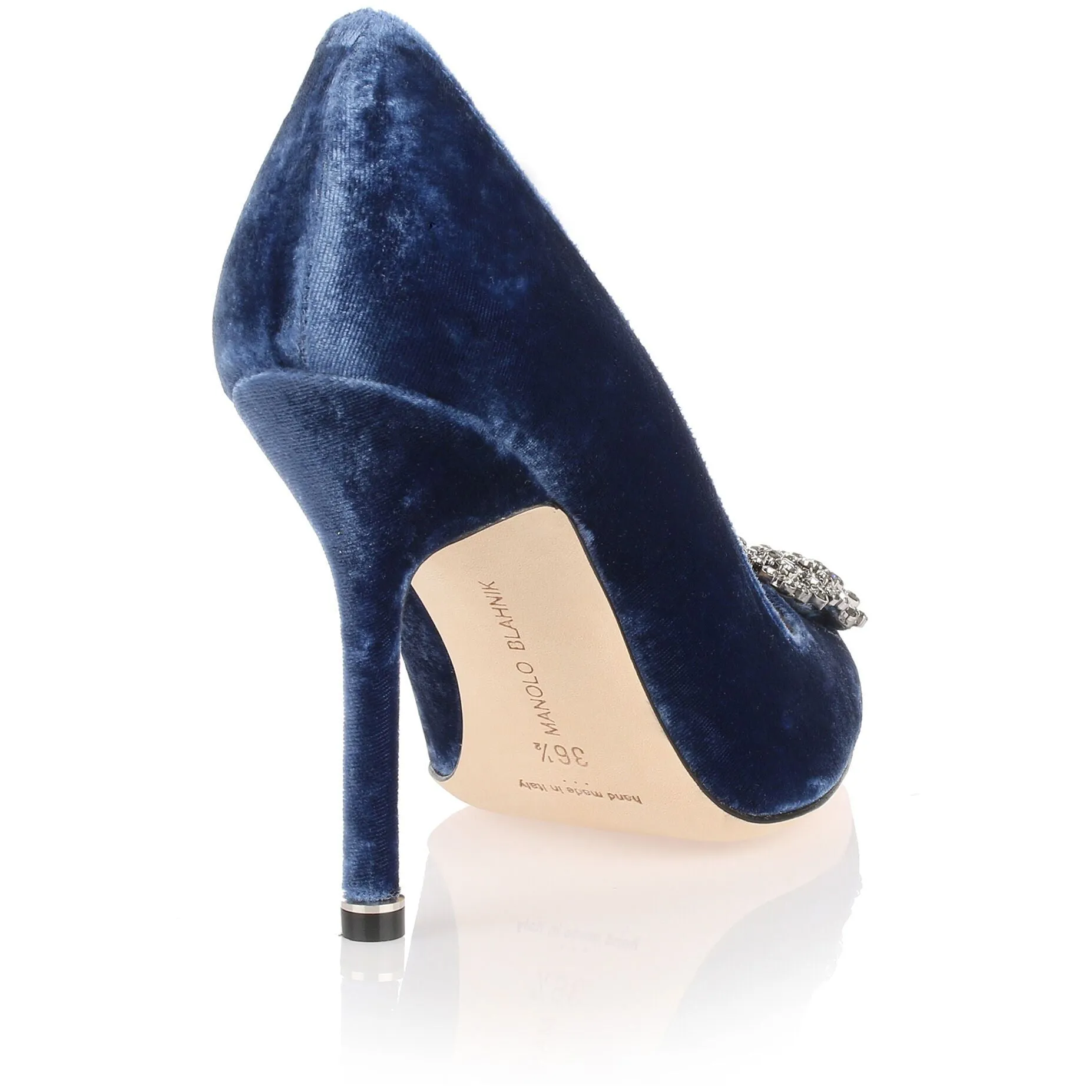 Hangisi 105 blue velvet pump