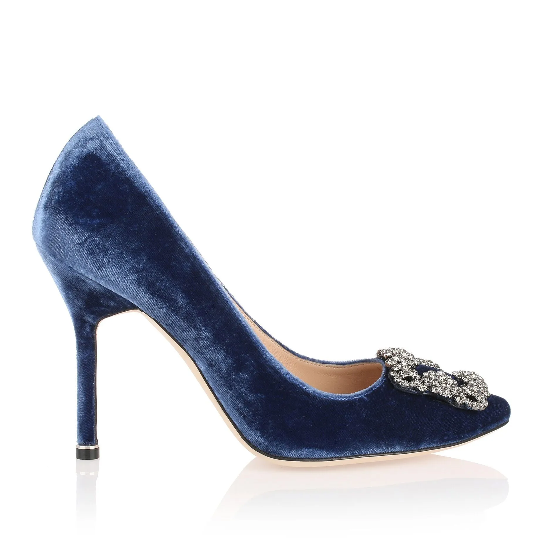 Hangisi 105 blue velvet pump