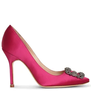 Hangisi 105 dark pink satin pumps
