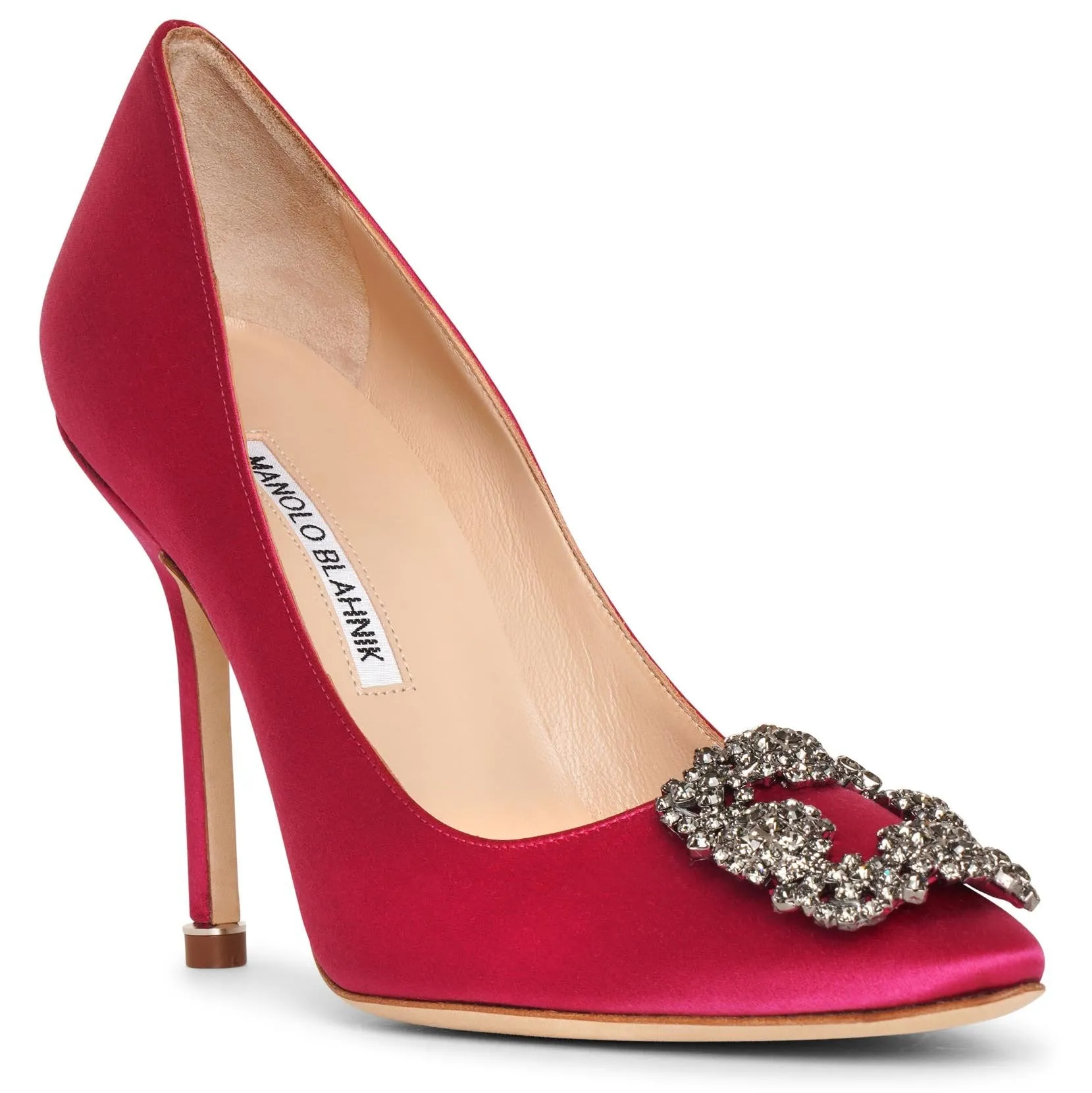 Hangisi 105 dark pink satin pumps