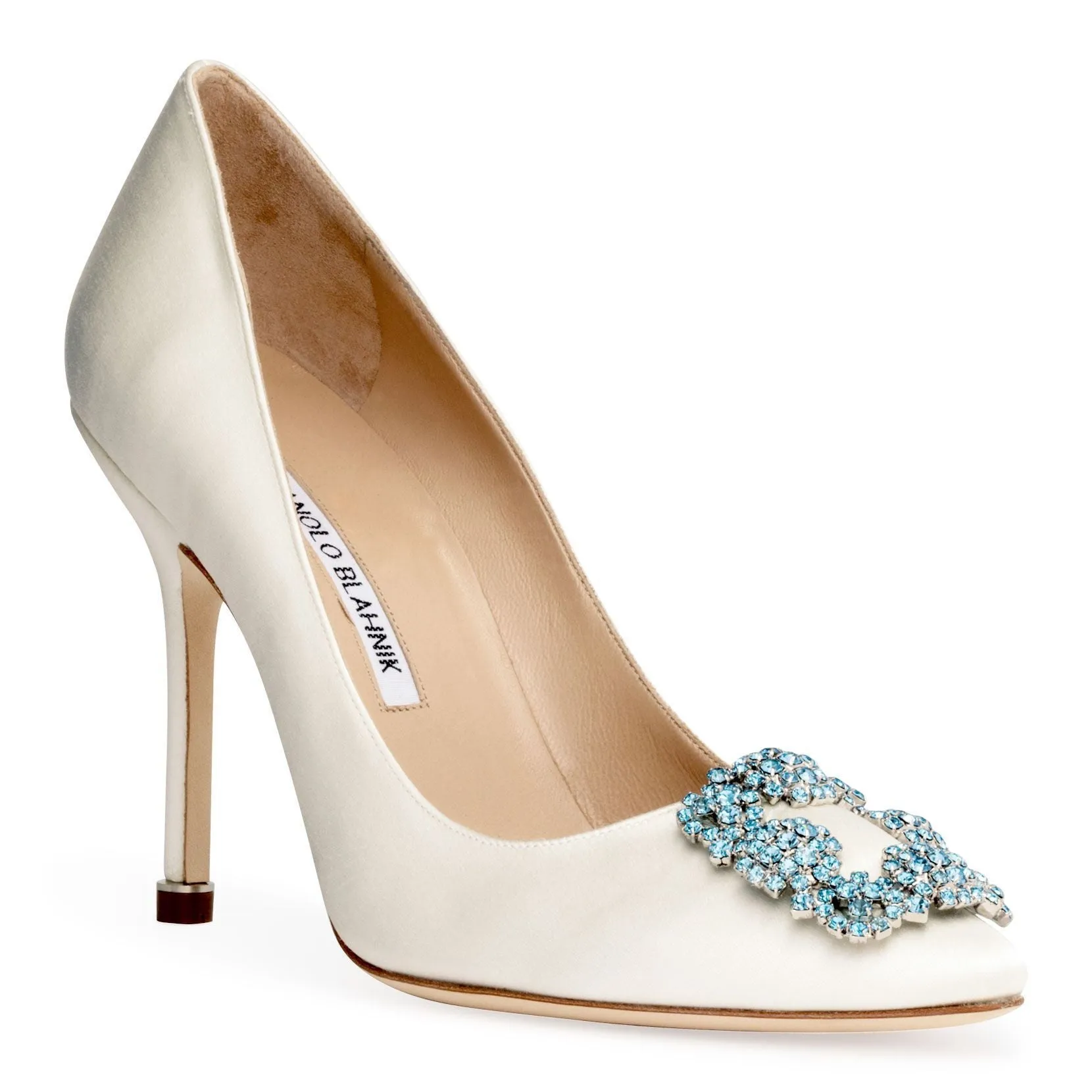 Hangisi Bridal 105 ivory satin pumps