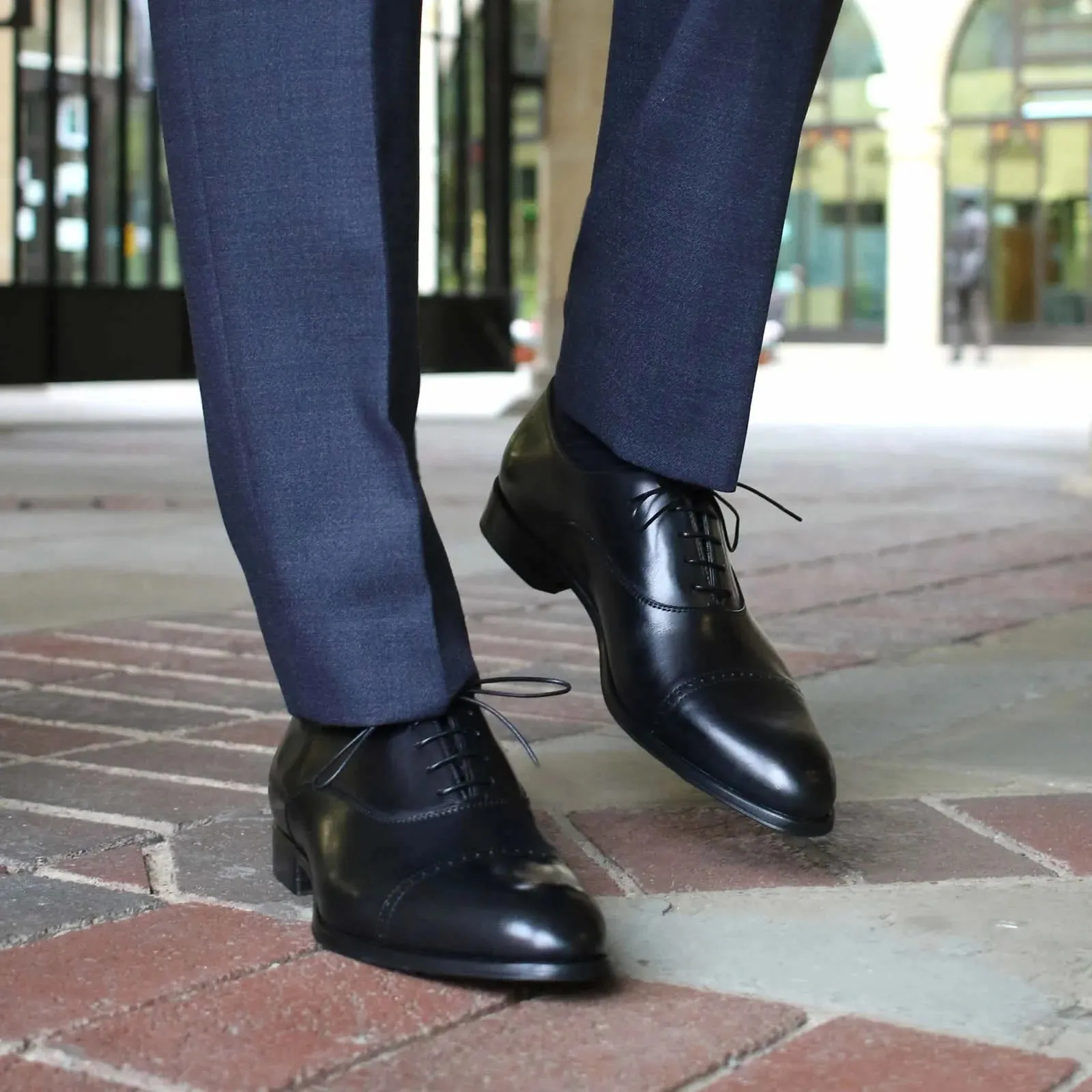 Harrow Cap Toe Oxford – Black