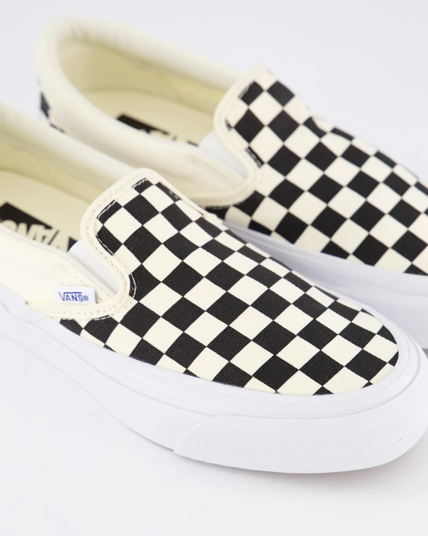 Heren Slip-On Reissue 98 Zwart/Wit