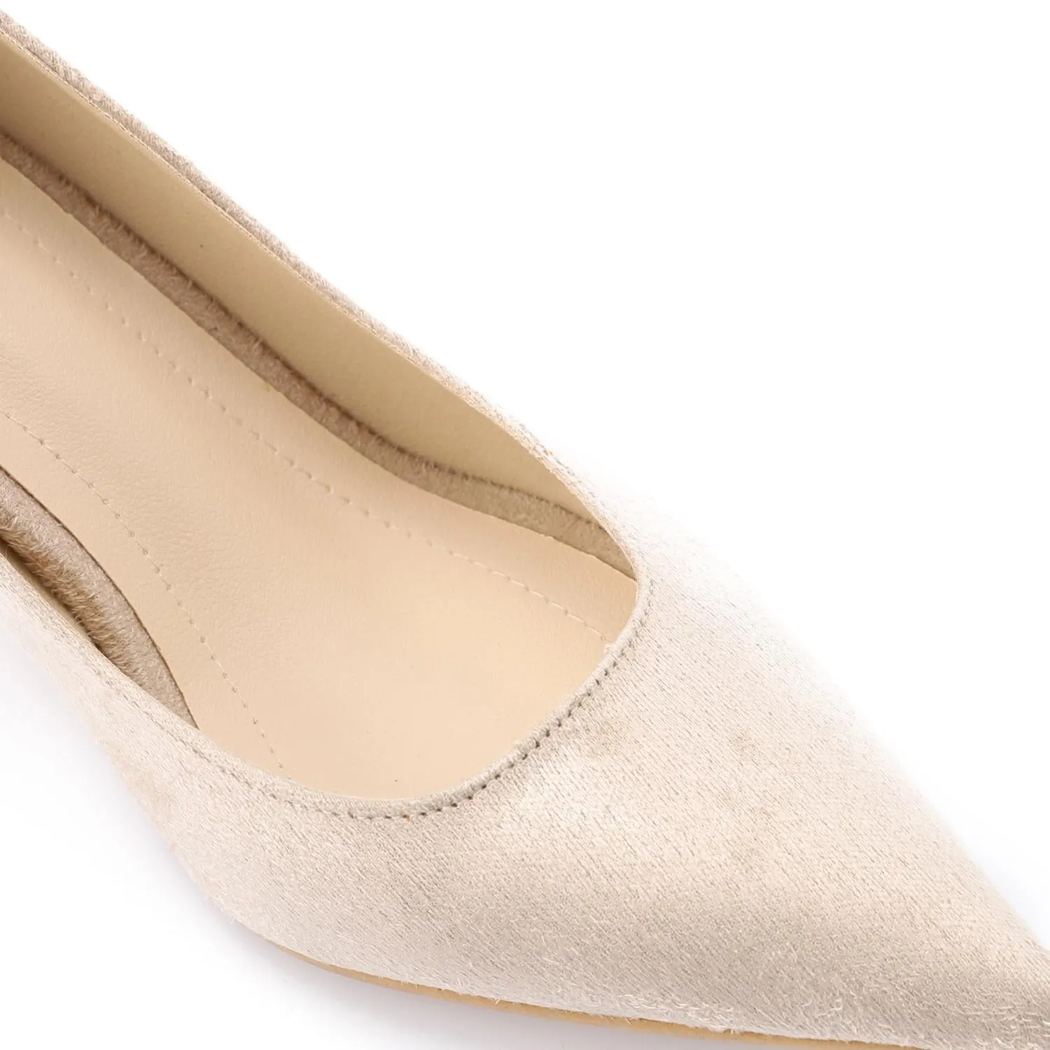 High Heel Mule Sandals – Elegant Pointed Toe, Suede Leather Texture 3CM