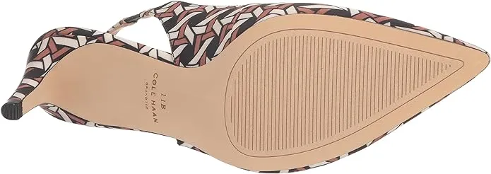 High-tech Faille Specialty items Kitten Heeled Pumps Sling Pointed Haan Cole Printed Toe Vandam Rattan