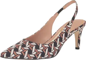 High-tech Faille Specialty items Kitten Heeled Pumps Sling Pointed Haan Cole Printed Toe Vandam Rattan