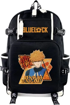 ISaikoy Anime BLUE LOCK Backpack Shoulder Bag Bookbag Student School Bag Daypack Satchel C3