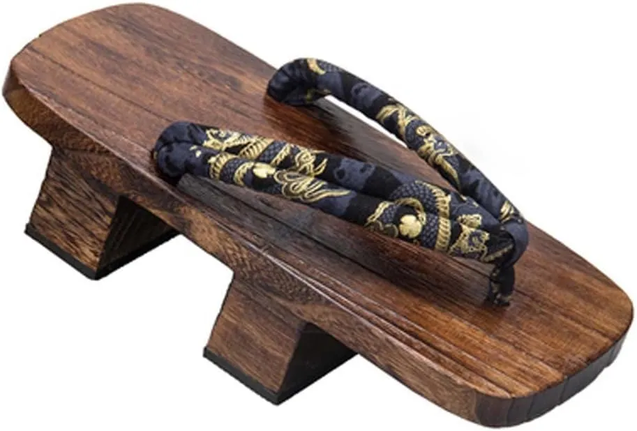 Japanese Style Cosplay Wooden Slippers Ninja Flip Flop Geta Sandal Clogs