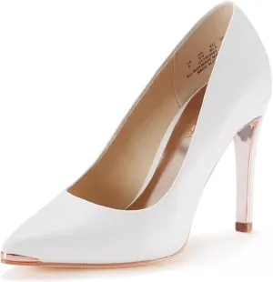 JENN ARDOR Womens Heels 4 Inch High Heels for Women Stiletto Pumps Closed Pointed Toe Office Lady Wedding Party Elegant Dress Heeded Shoes