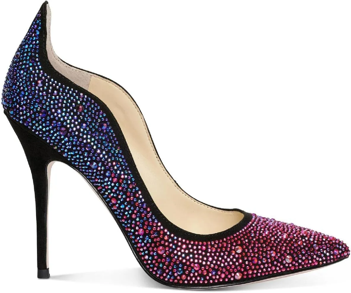 Jessica Simpson Womens Wayva Rhinestone Heels