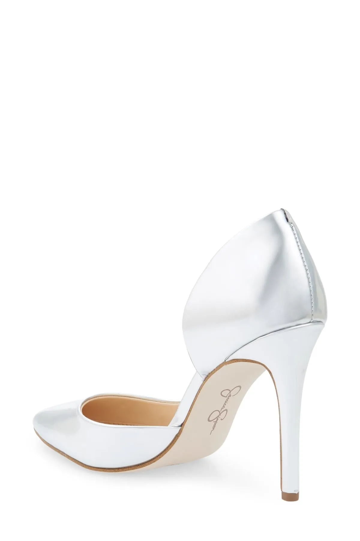 Jessica Toe Dress Pointed Silver Simpson Slip On Prizma Pumps Stylish design Fast dispatch Classic Platinum