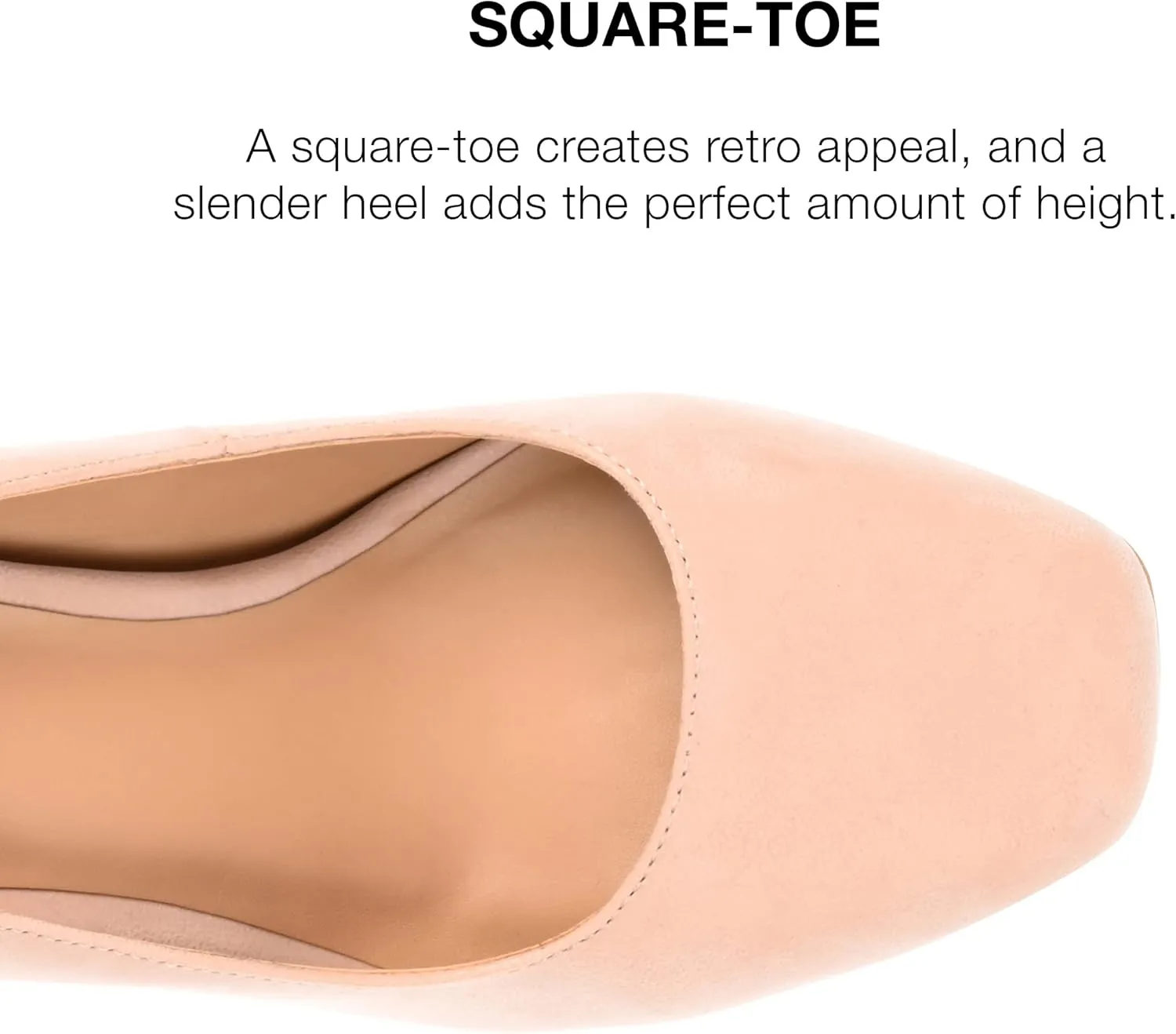 Journee Womens Monalee Tru Comfort Foam Square Toe Mid Heel Pumps