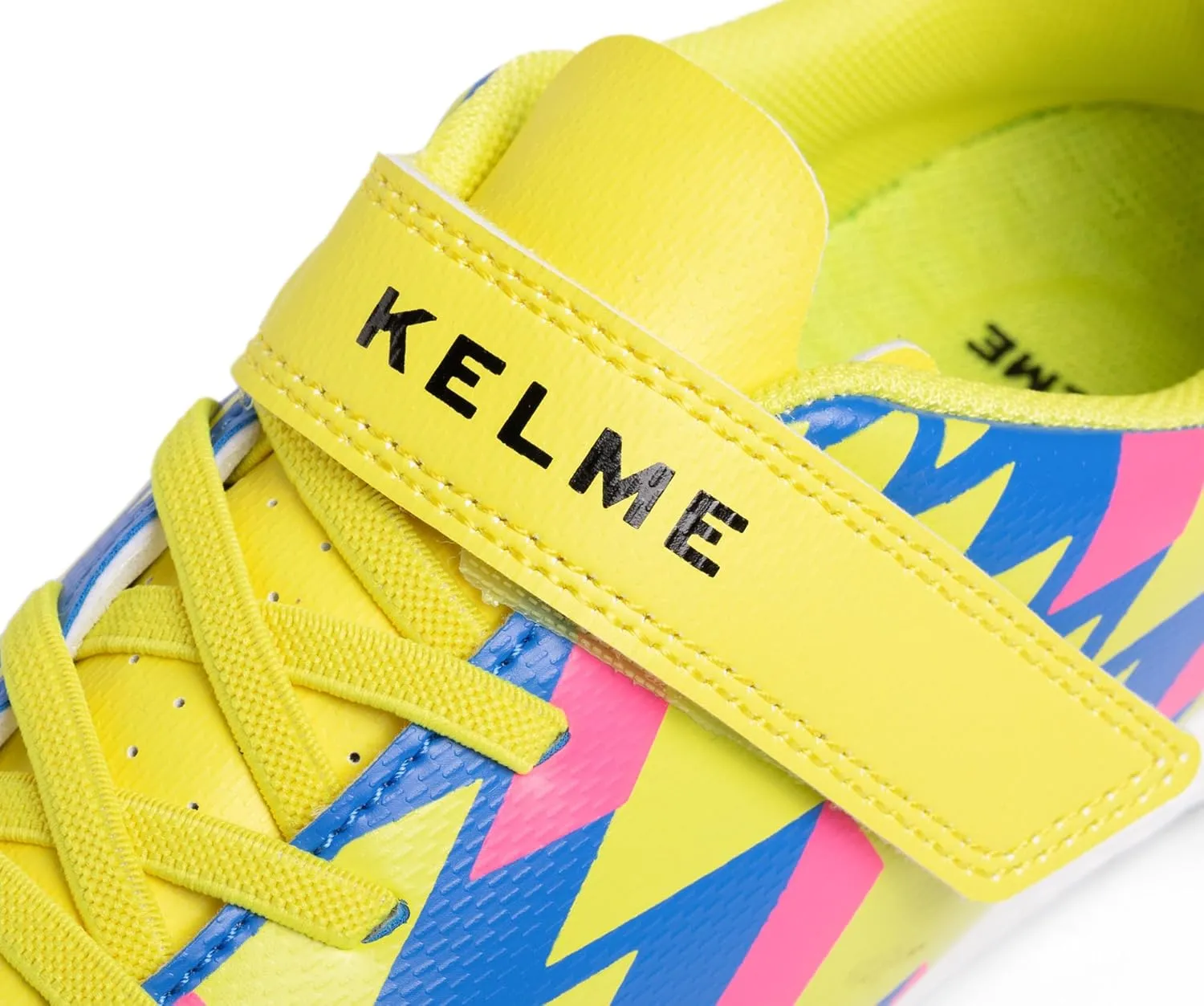 KELME Kids' Indoor Soccer Cleats, Breathable Mesh Turf Futsal Shoes, Turn-Lock, Boys Girls Football Baseball Softball Sneaker for Little/Big Kid