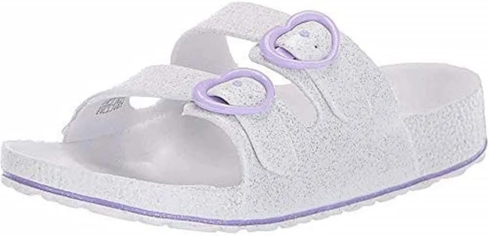 Kenneth Cole REACTION Kids Aqua Love (Little Kid/Big Kid) White Multi Glitter 5 Big Kid