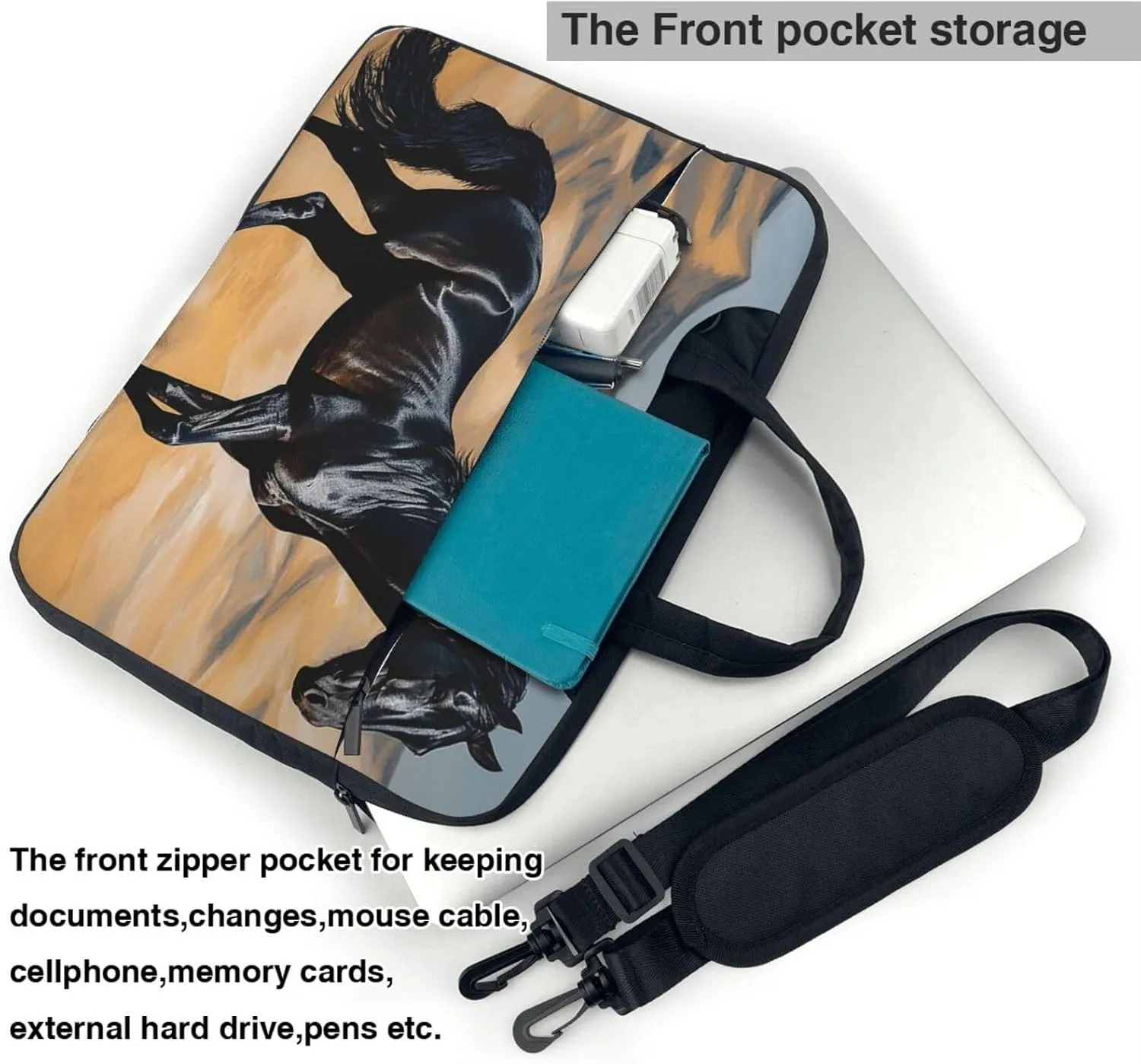 Laptop Tote Bag for Men Women 13 inch Laptop Sleeve Shoulder Briefcase Messenger Computer Bag