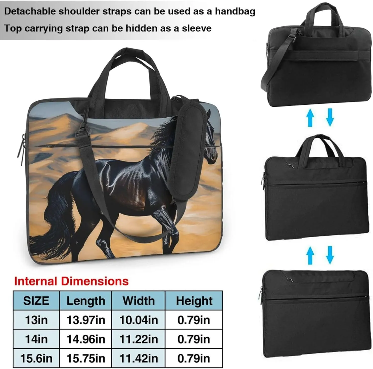 Laptop Tote Bag for Men Women 13 inch Laptop Sleeve Shoulder Briefcase Messenger Computer Bag