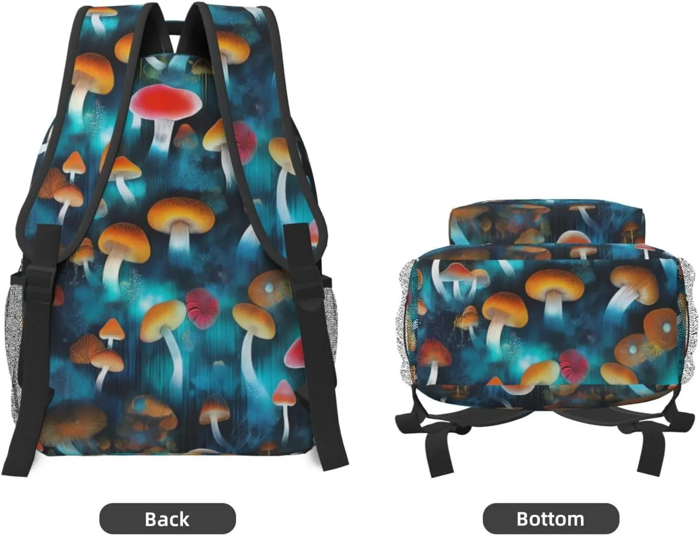 Large Capacity Anti-Theft Business Backpack Compatible with Witch Mystery Magic Mushroom Shoulder Bag for Women