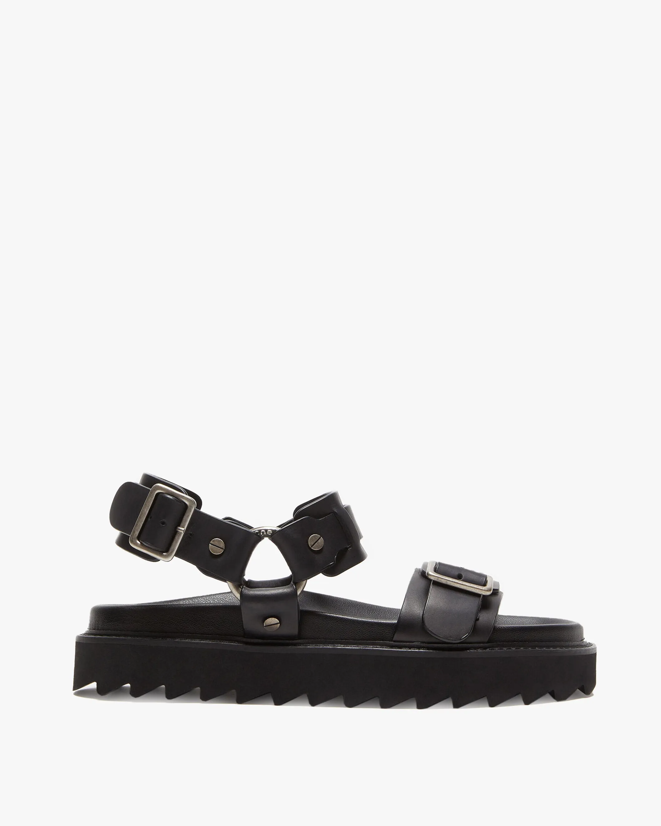 Leather Buckle Sandal