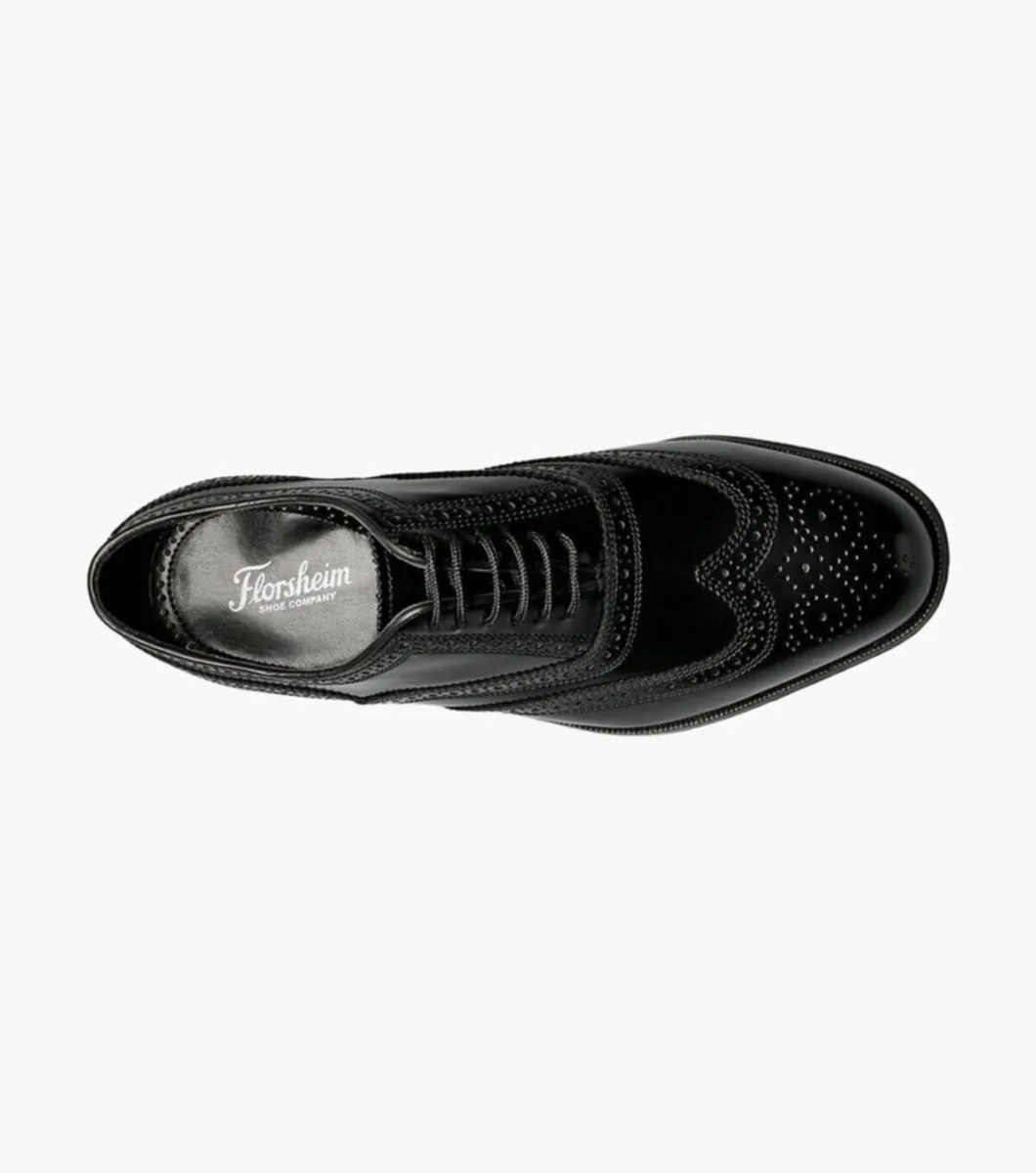 Lexington Wingtip Oxford-Black | Florsheim