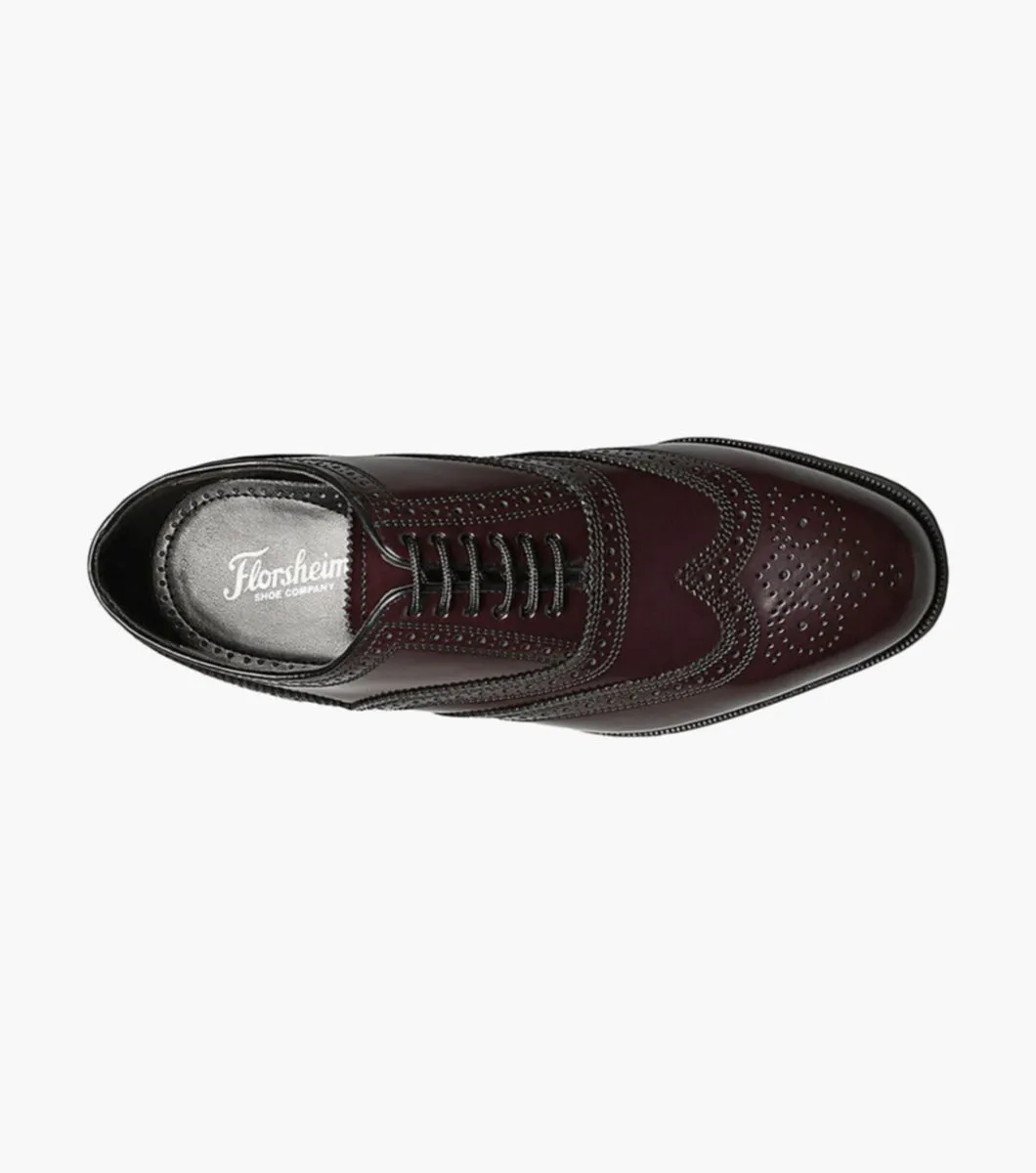 Lexington Wingtip Oxford-Burgundy | Florsheim