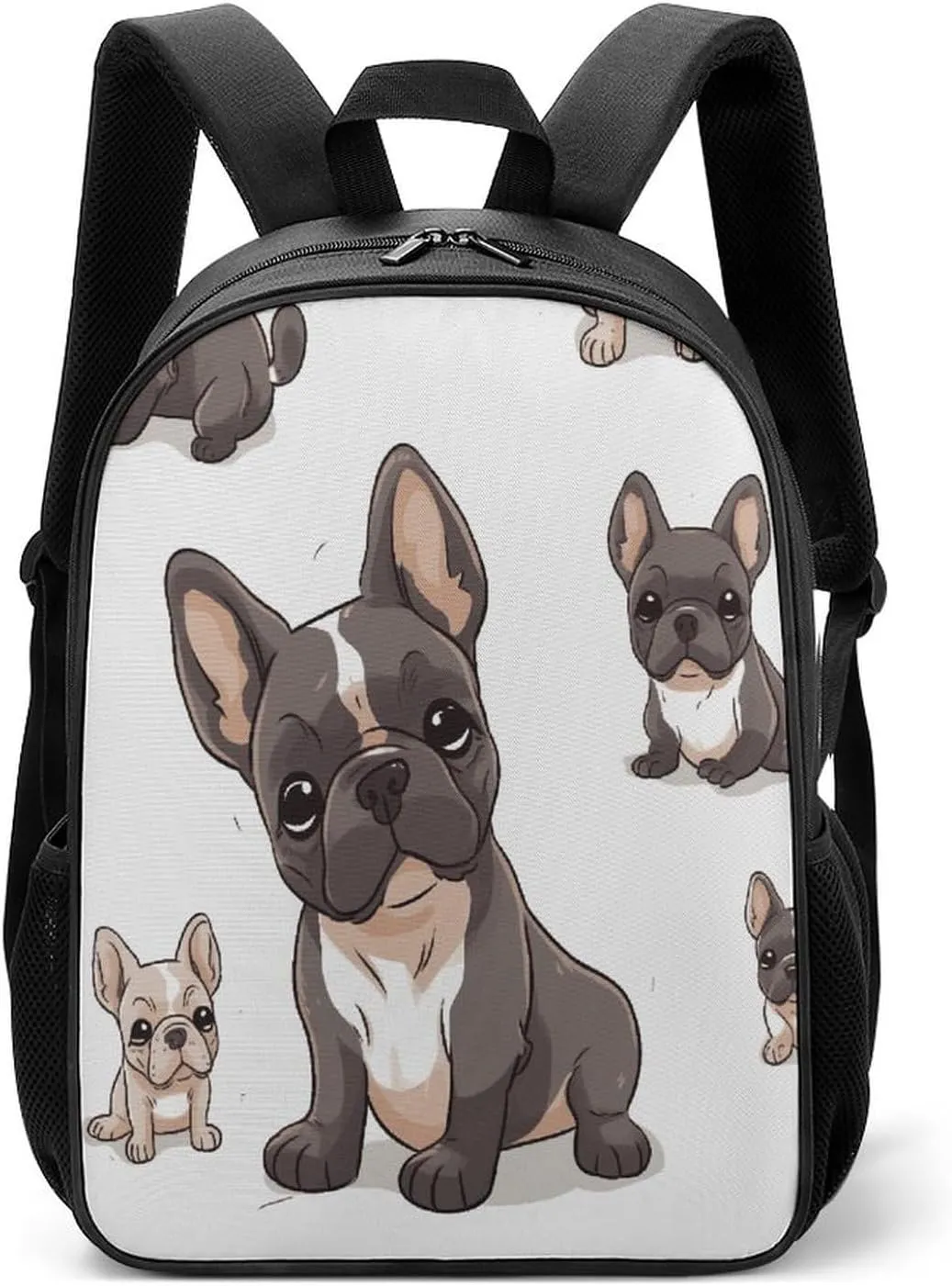 Lightweight Backpacks Cute Travel Bag Durable French Bulldog Printing Small Travel Backpack For Women & Men