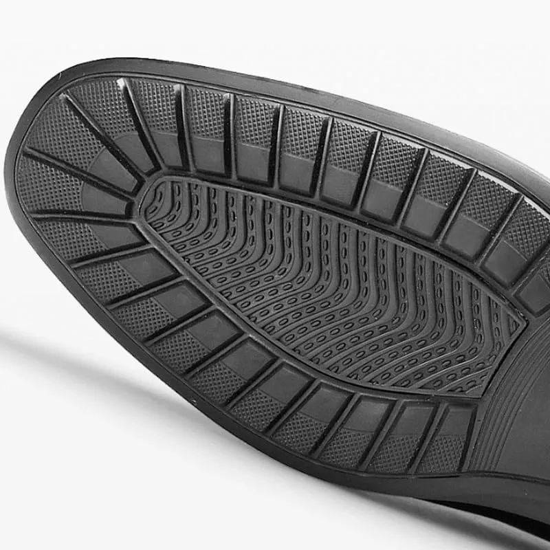 Men's Breathable Perforated Oxfords Summer Fashion Casual Classic Dress Shoes Perfect for Business Casual & Daily Wear(Cowhide Lining | Insole