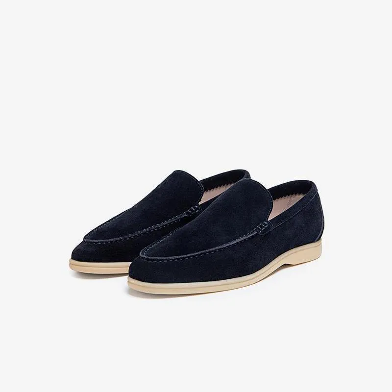 Men's Cowhide Slip-On Loafer Shoes