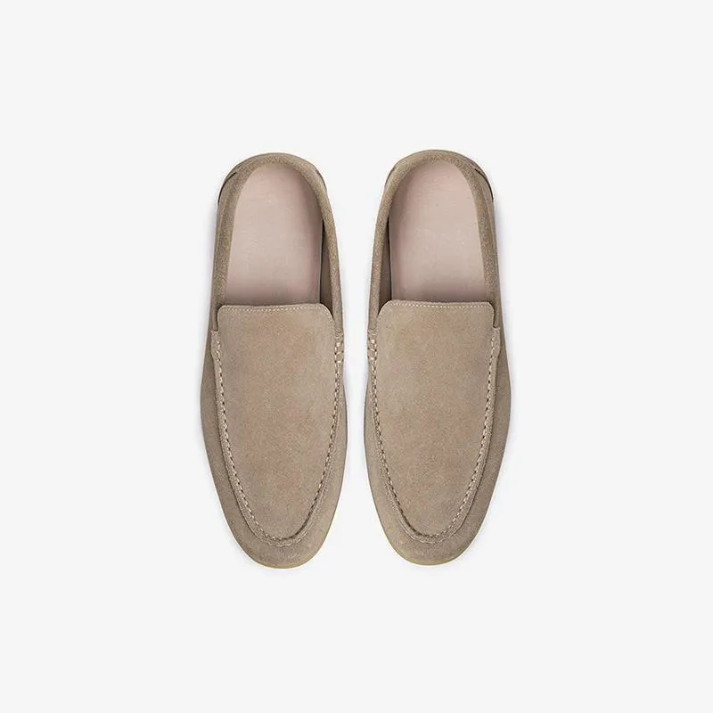 Men's Cowhide Slip-On Loafer Shoes