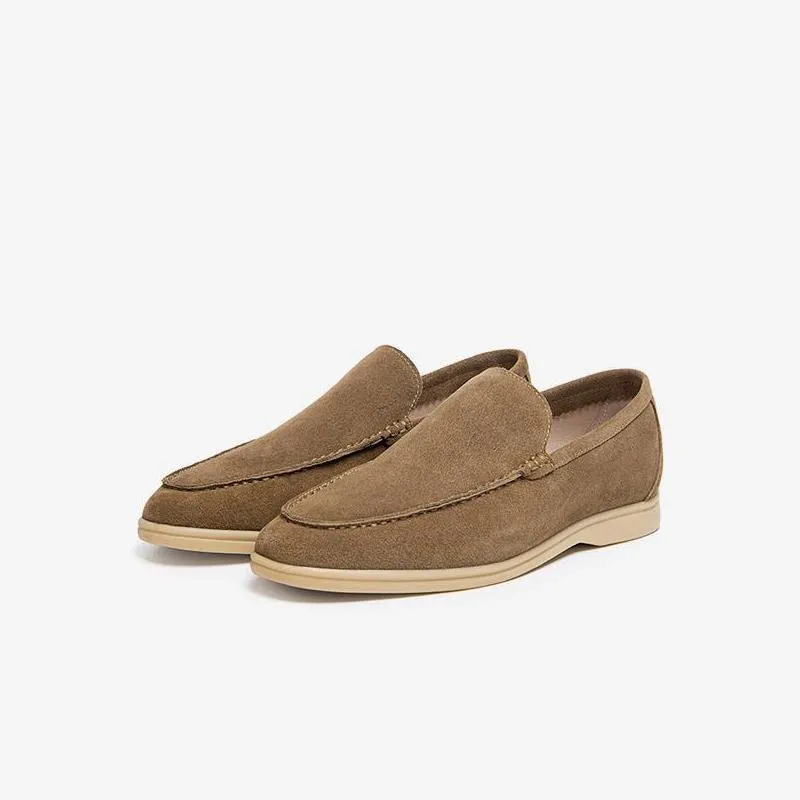 Men's Cowhide Slip-On Loafer Shoes