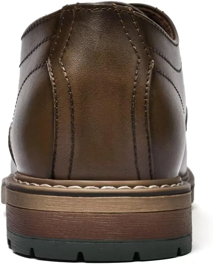 Mens Dress Shoes, Lace Up Plain Toe Leather Oxford