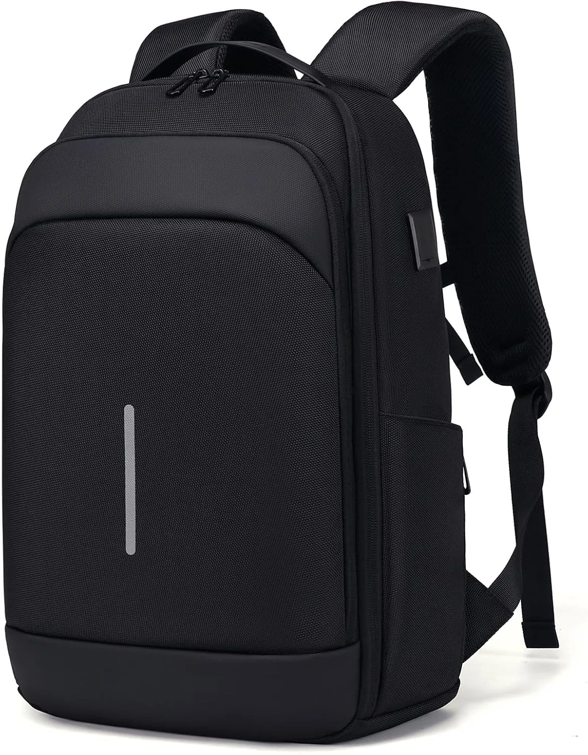 Mens Laptop Backpack for Work, 15.6 Inch Business Computer Backpack with USB Port, Waterproof Slim Daypacks College Travel Backpack Laptop Bag for Men Women, Black